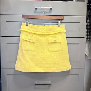 J. Crew Sunny Yellow Mini Skirt